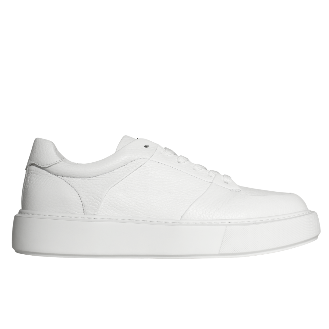 Beyaz Deri Erkek Sneaker