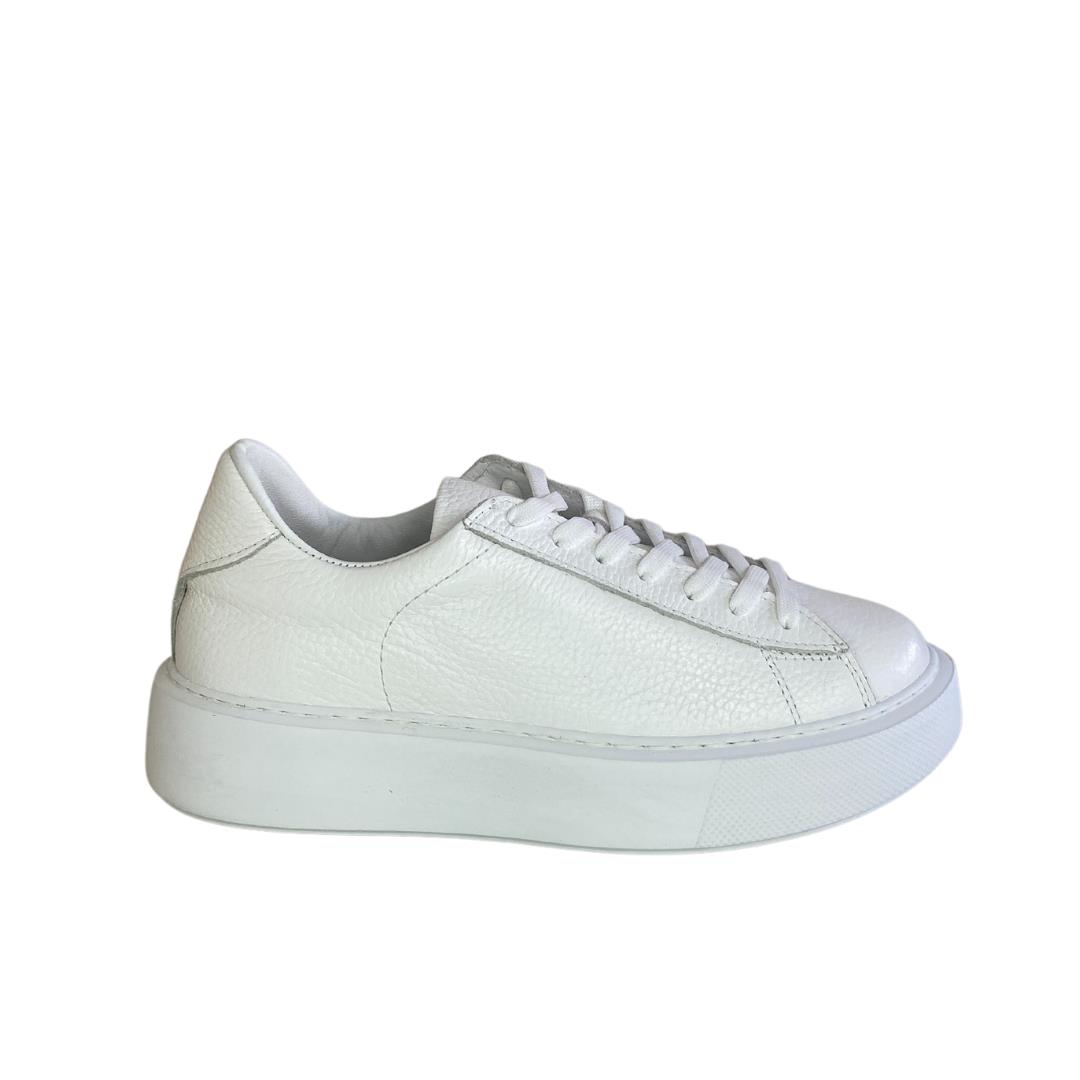 Beyaz Deri Kadın Sneaker
