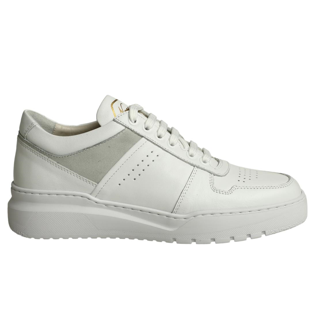 Beyaz Erkek Bağcıklı Sneaker