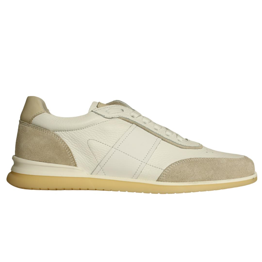 Beyaz Erkek Bağcıklı Sneaker