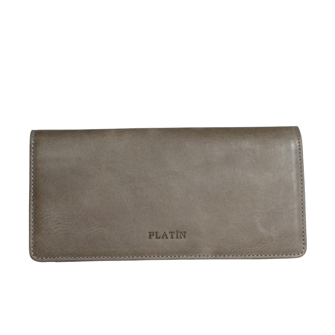 Gri Deri Erkek Cüzdan