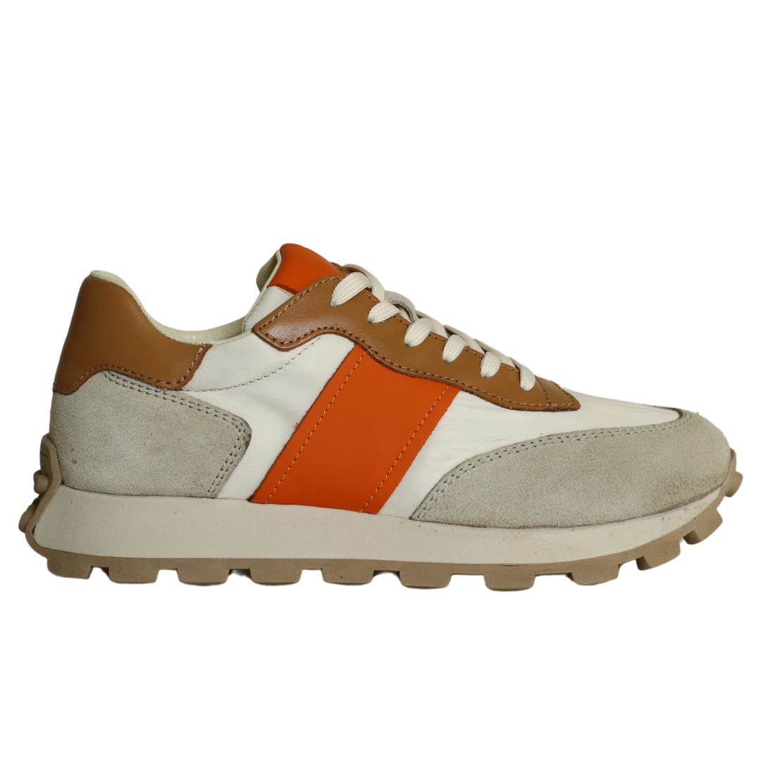 Gri Kombin Kadın Bağcıklı Sneaker
