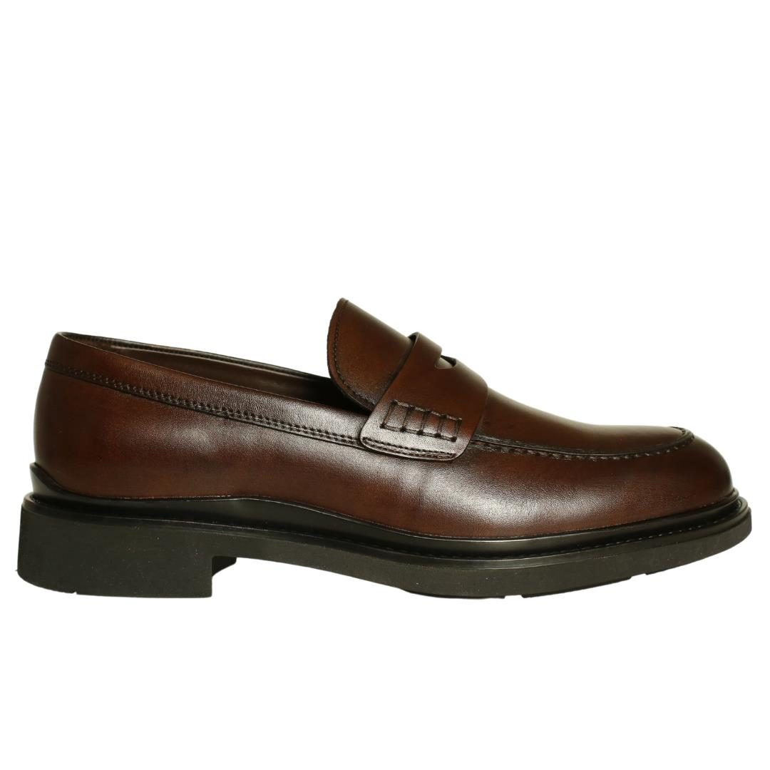 Kahve Deri Erkek Loafer