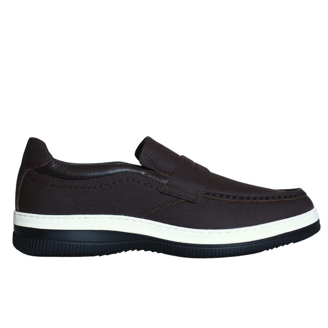 Kahve Deri Erkek Loafer