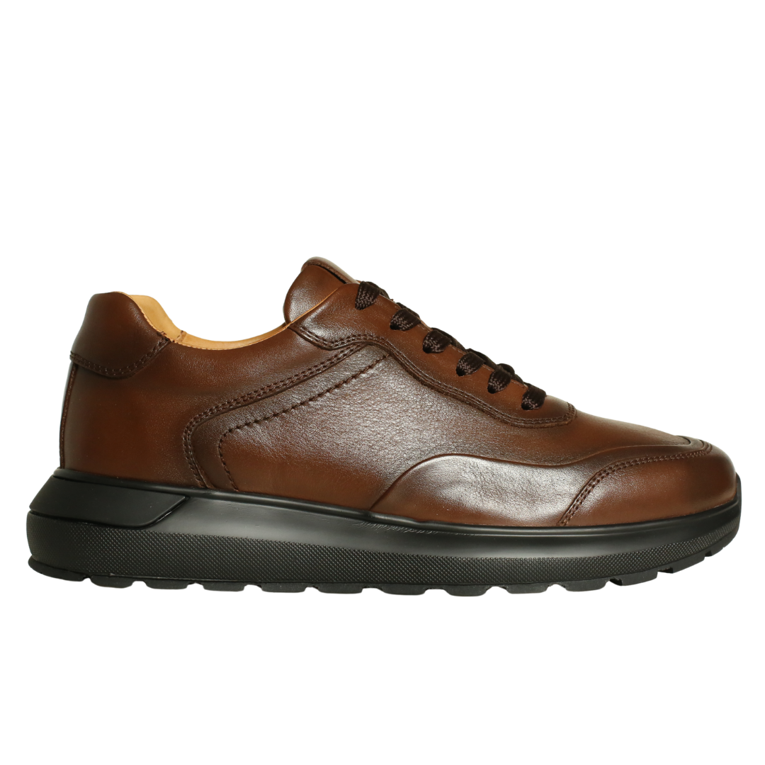 Kahve Deri Erkek Sneaker