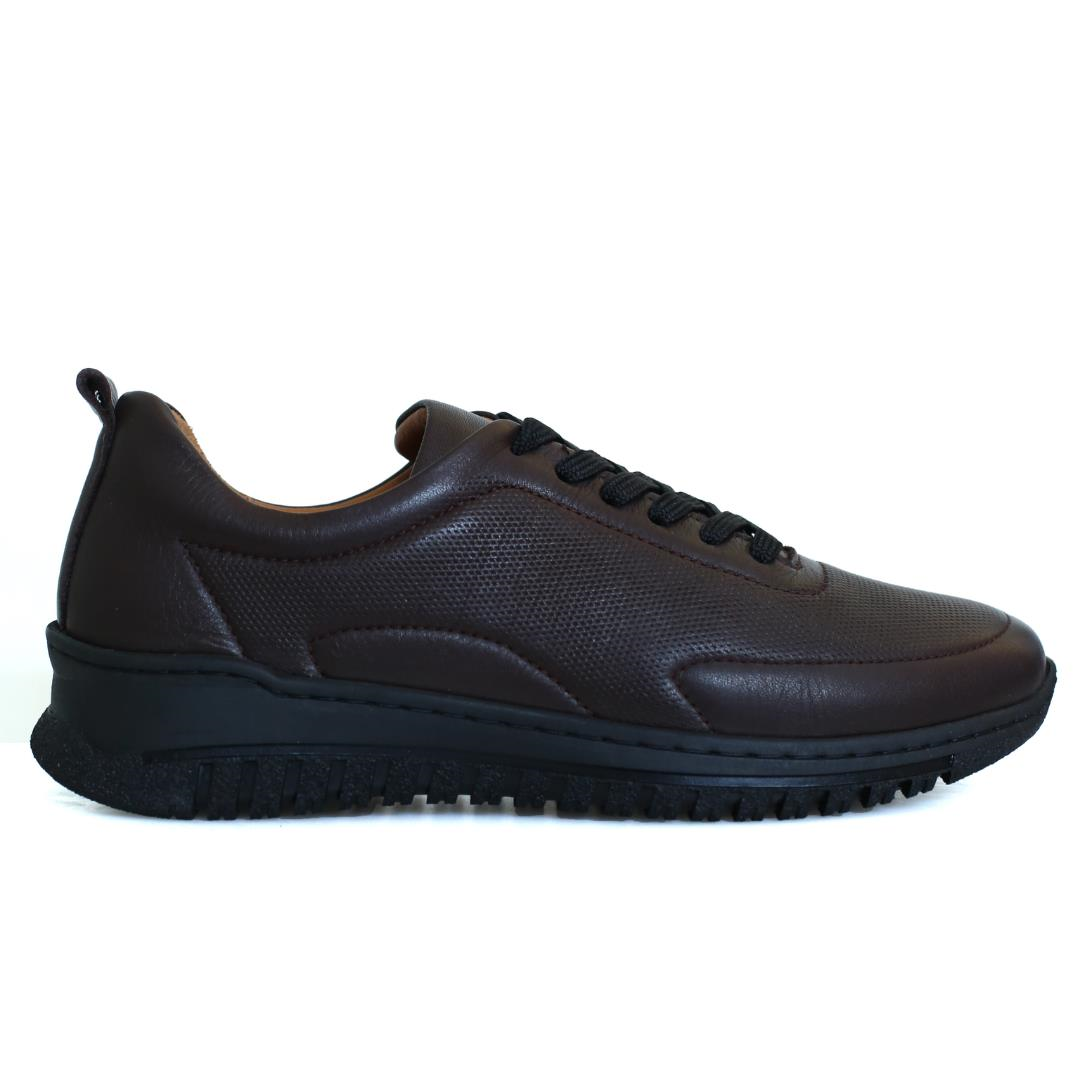 Kahve Kadın Deri Sneaker