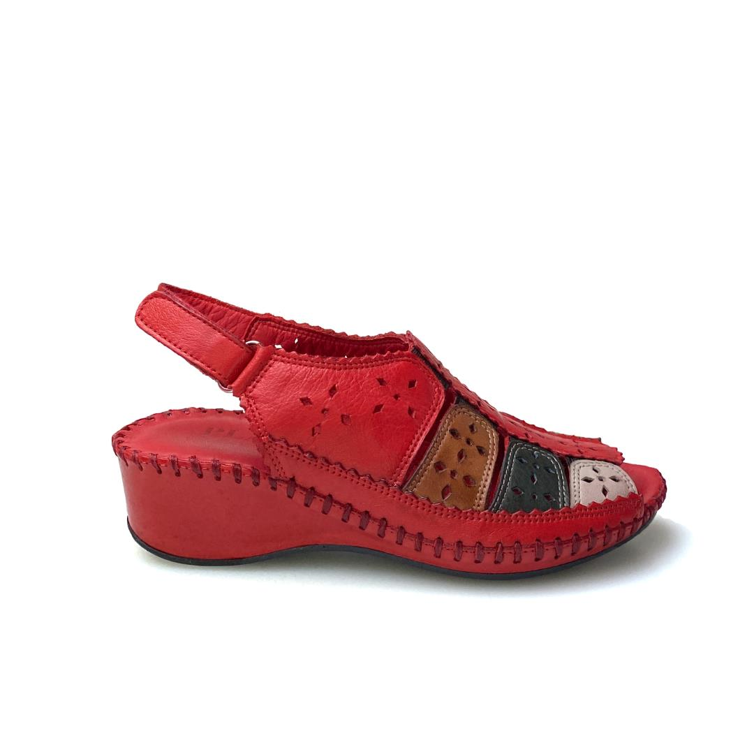 Kırmızı Kadın Sandalet