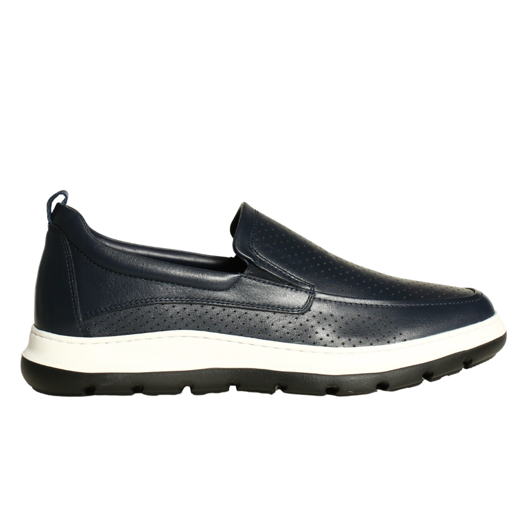 Lacivert Deri Erkek Loafer