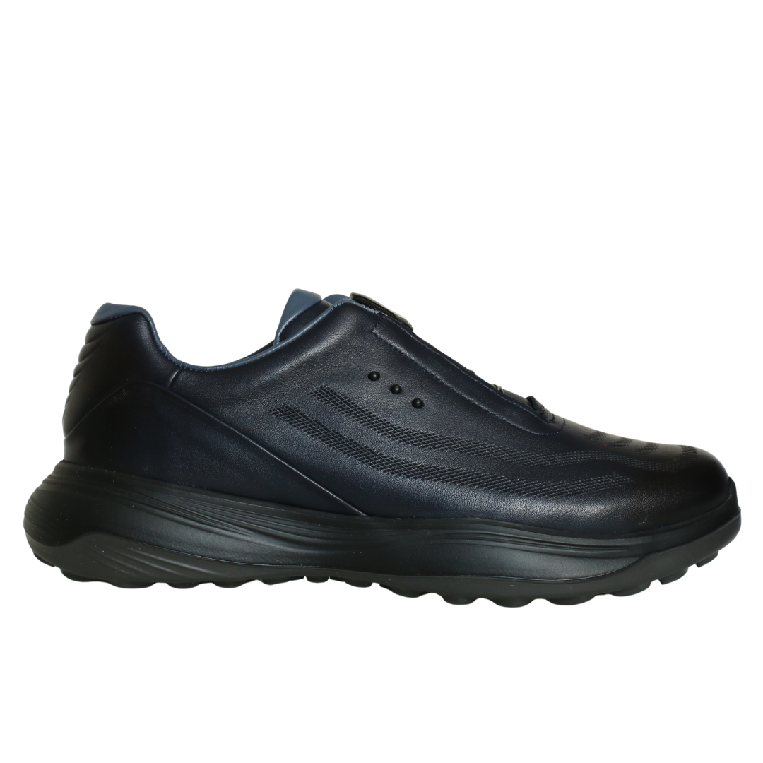 Lacivert Deri Erkek Sneaker