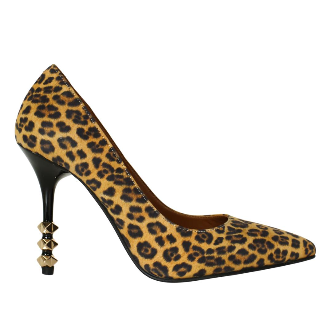 Leopar Baskı Kadın Stiletto