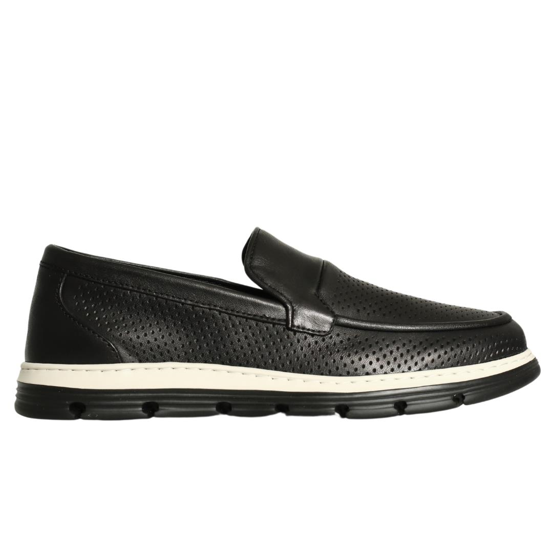 Siyah Deri Erkek Loafer