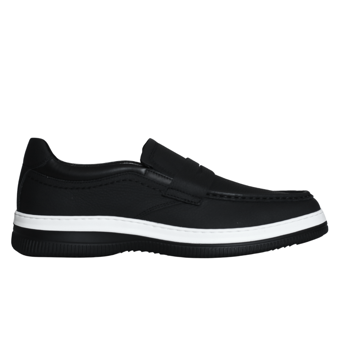 Siyah Deri Erkek Loafer