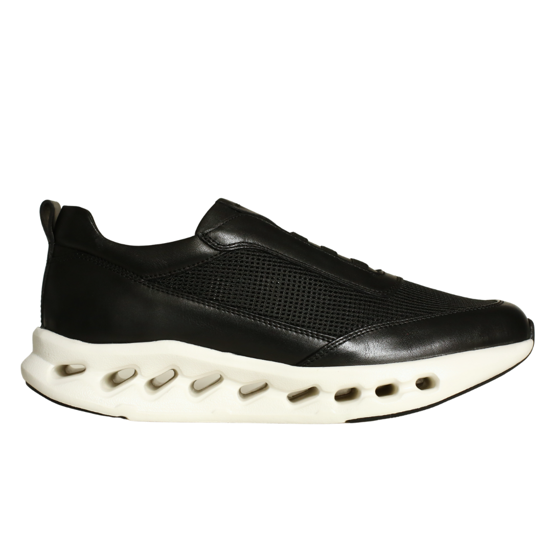 Siyah Deri Erkek Sneaker