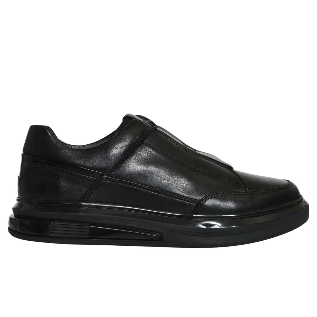 Siyah Deri Erkek Sneaker