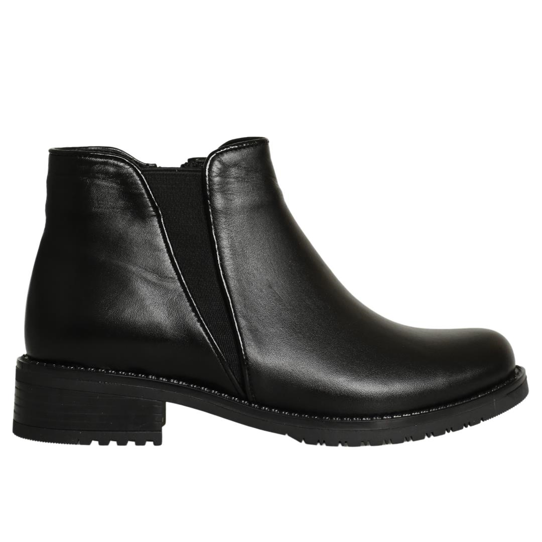 Siyah Deri Kadın Bot