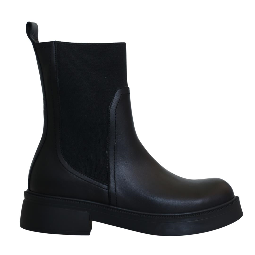 Siyah Deri Kadın Günlük Bot