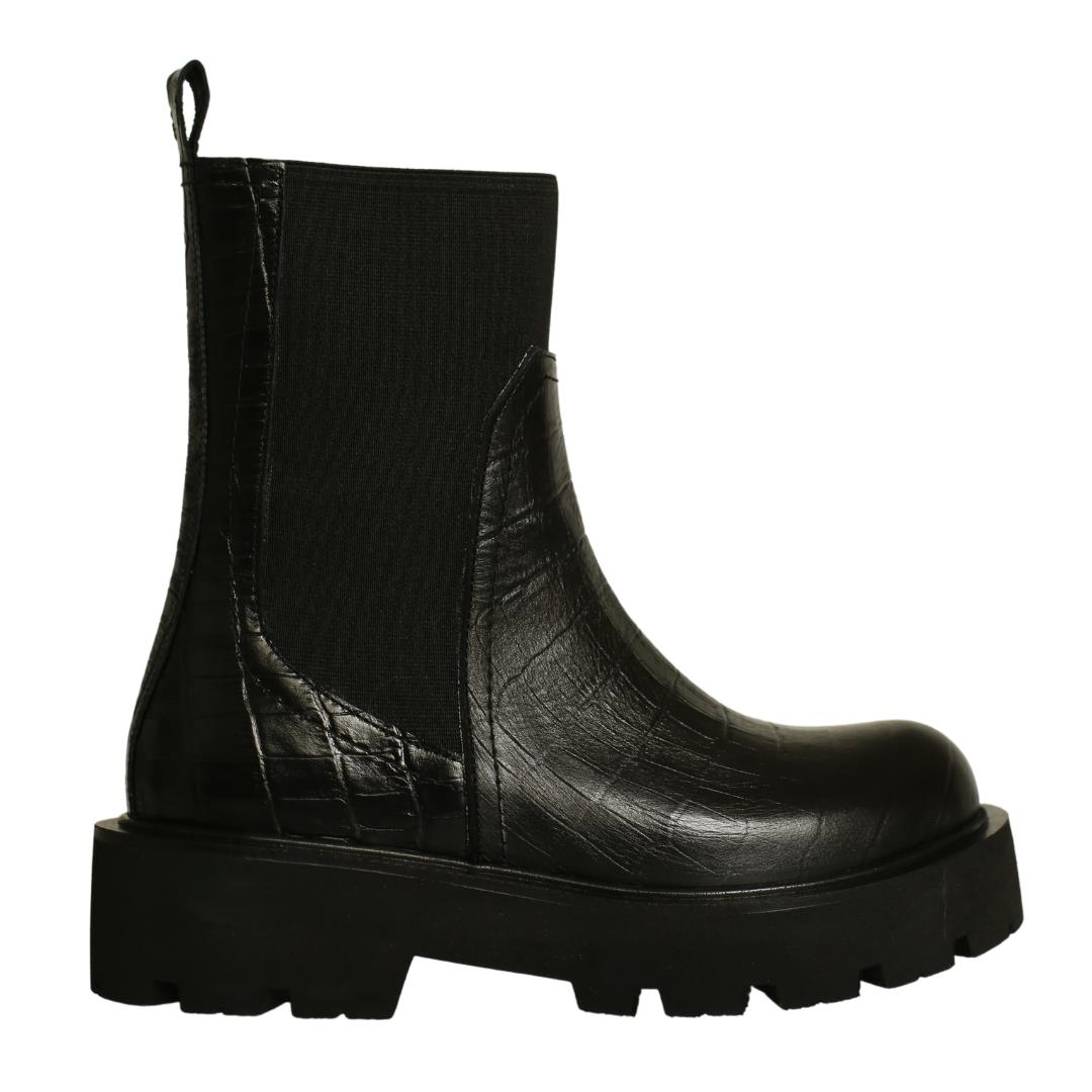 Siyah Deri Kadın Günlük Bot