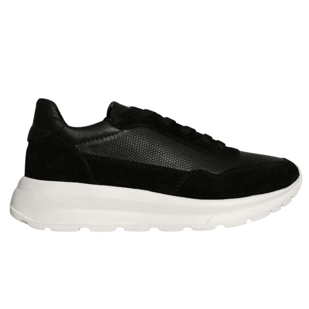 Siyah Kadın Bağcıklı Sneaker