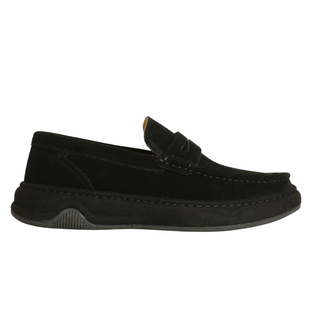 Siyah Süet Erkek Loafer