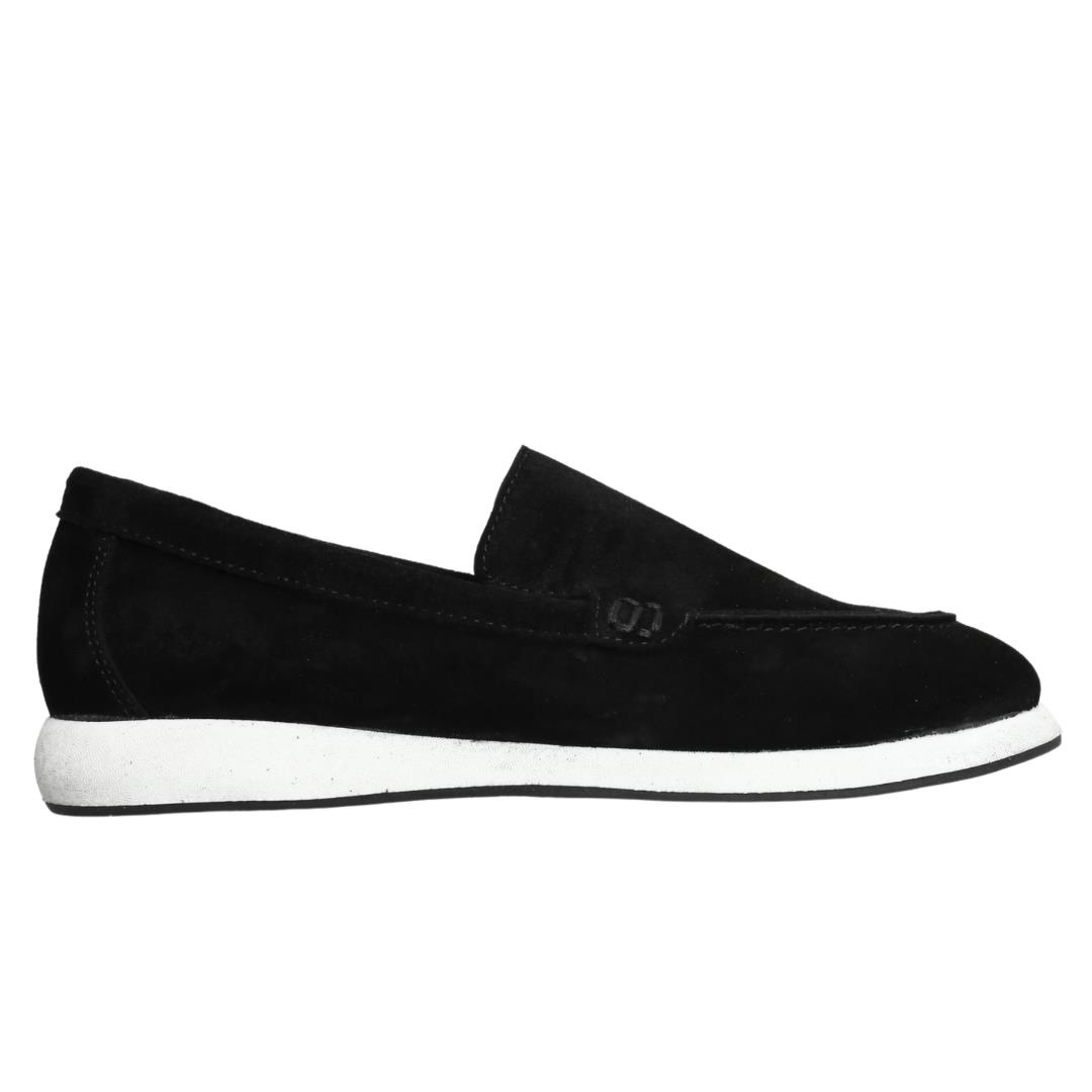 Siyah Süet Kadın Loafer