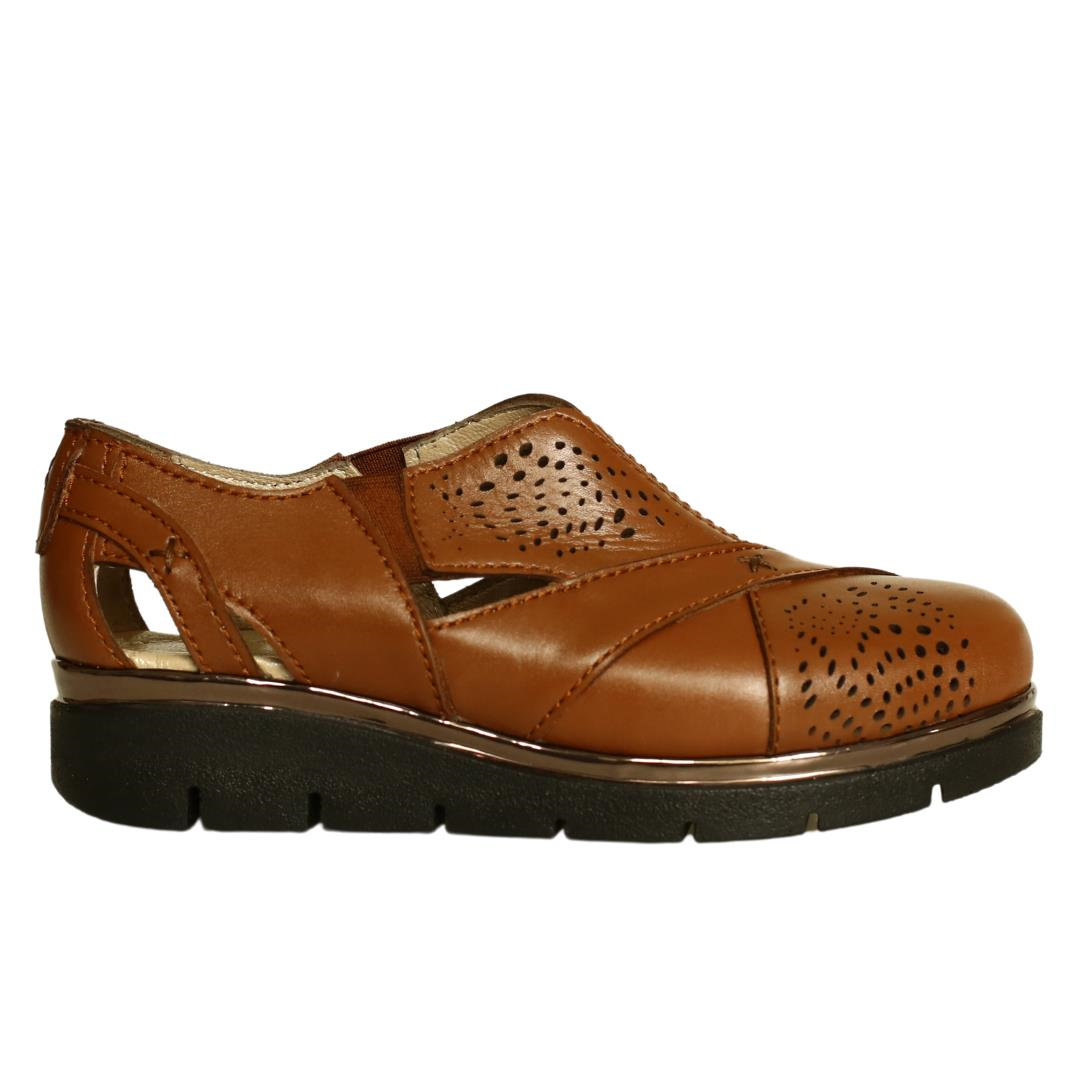 Taba Deri Kadın Günlük Ayakkabı