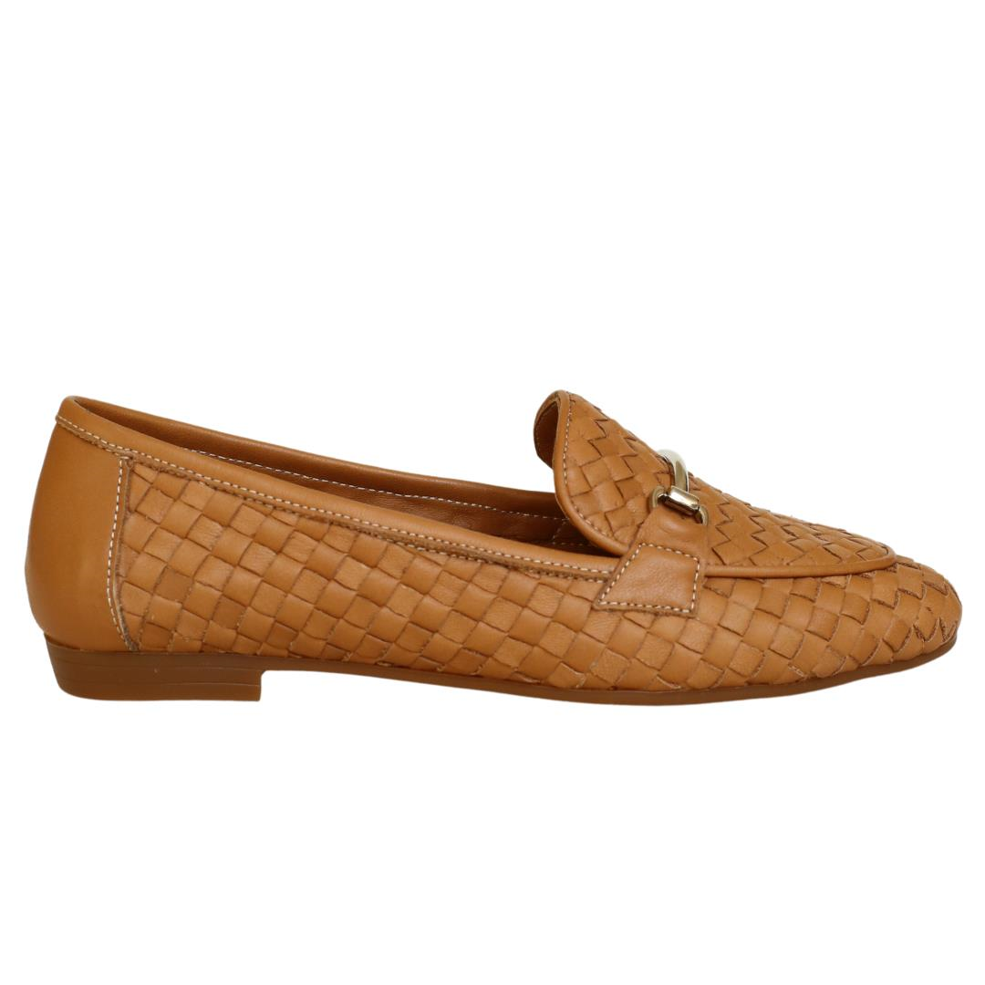 Taba Örgü Deri Kadın Babet