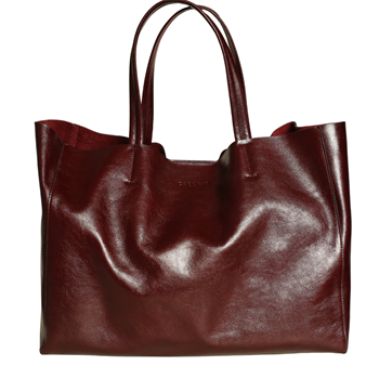 Bordo Deri Kadın El Çanta