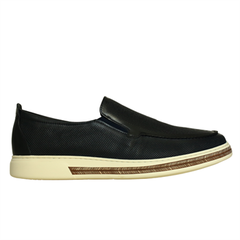 Lacivert Deri Erkek Loafer