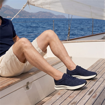 Lacivert Süet Erkek Sneaker
