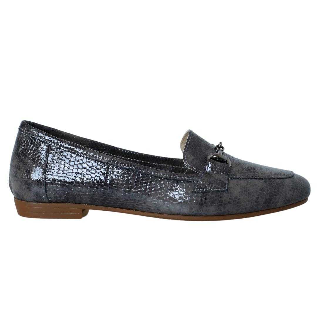 Antrasit Baskı Toka Detaylı Kadın Babet