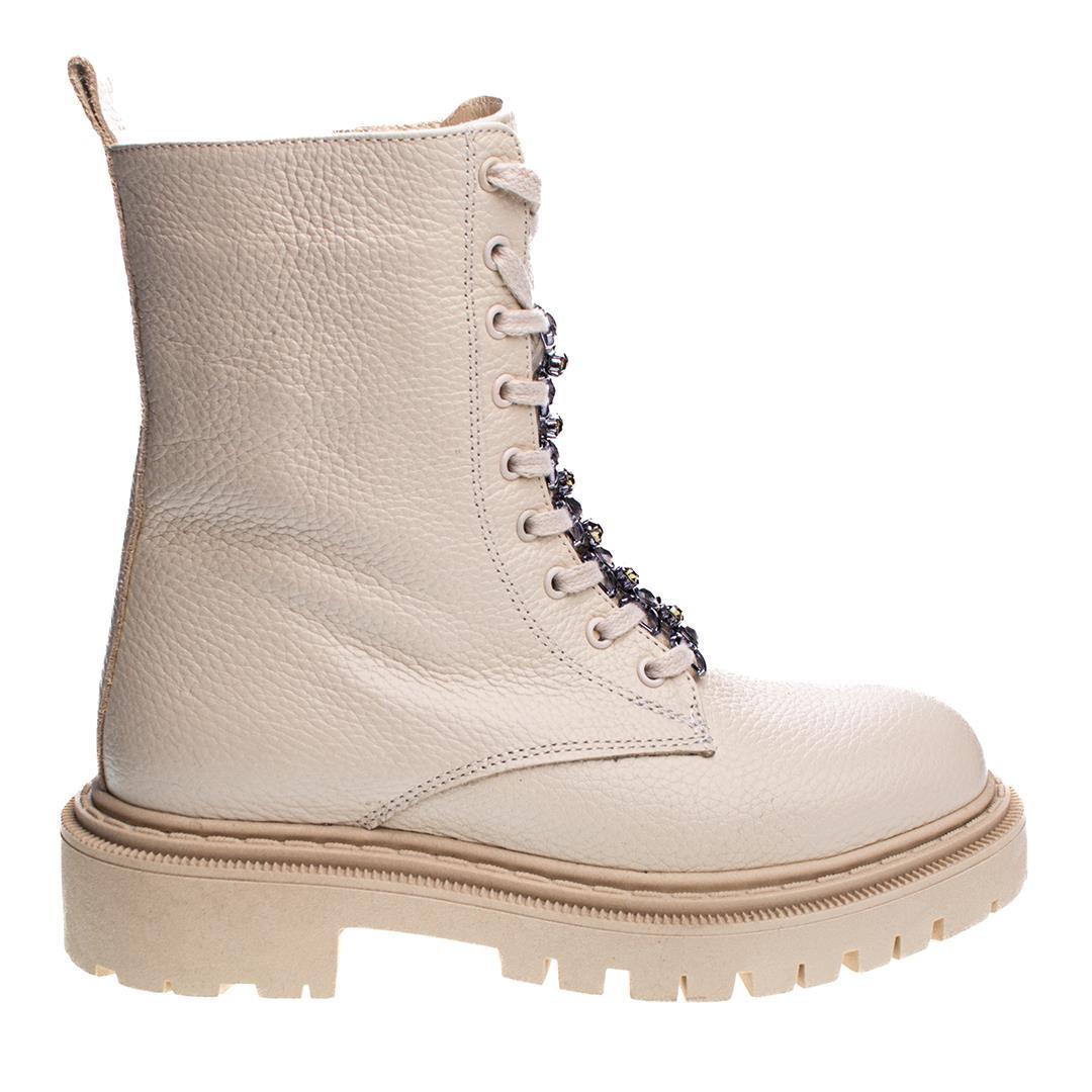 Bej Kadın Taş Detaylı Postal Bot