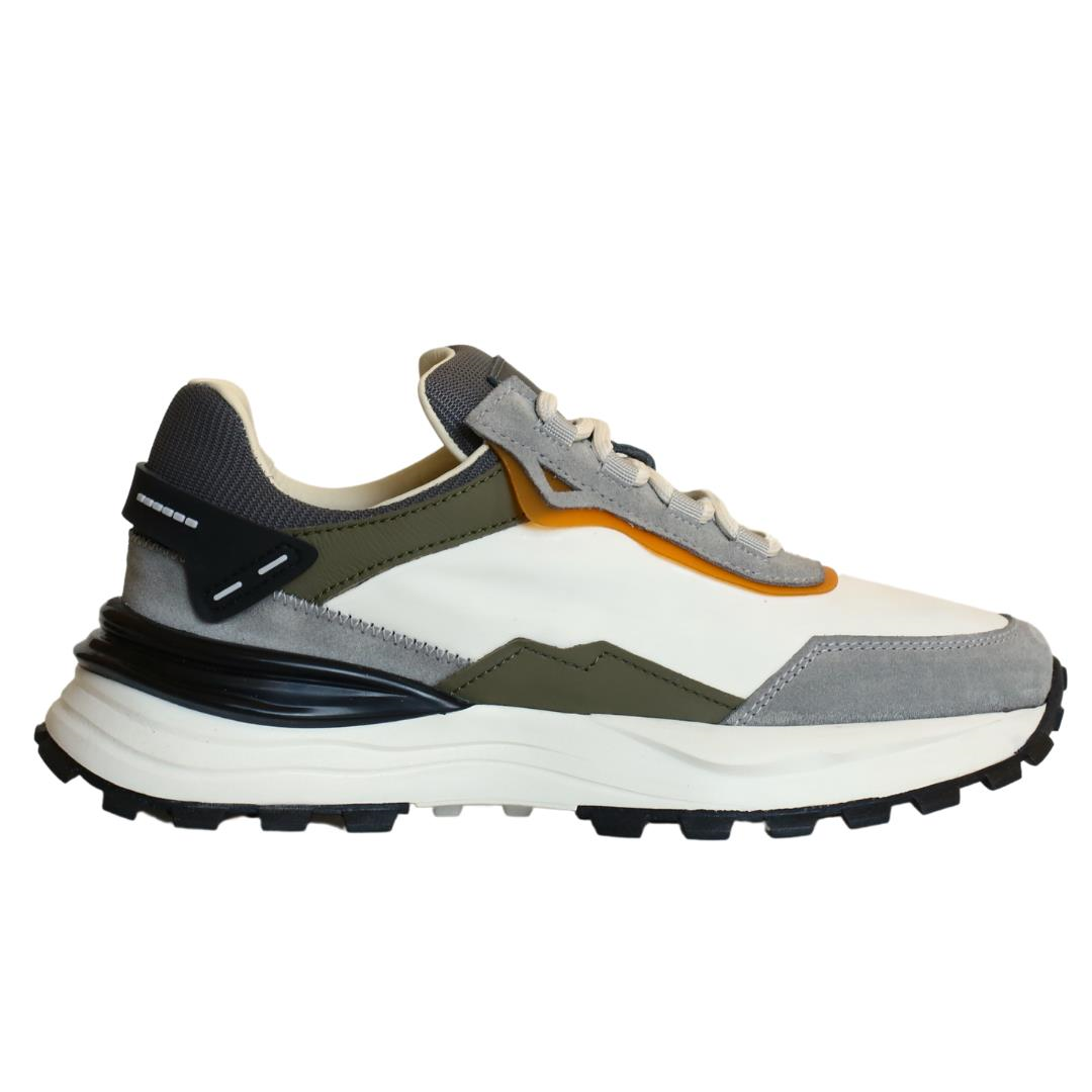 Beyaz Deri Erkek Bağcıklı Sneaker