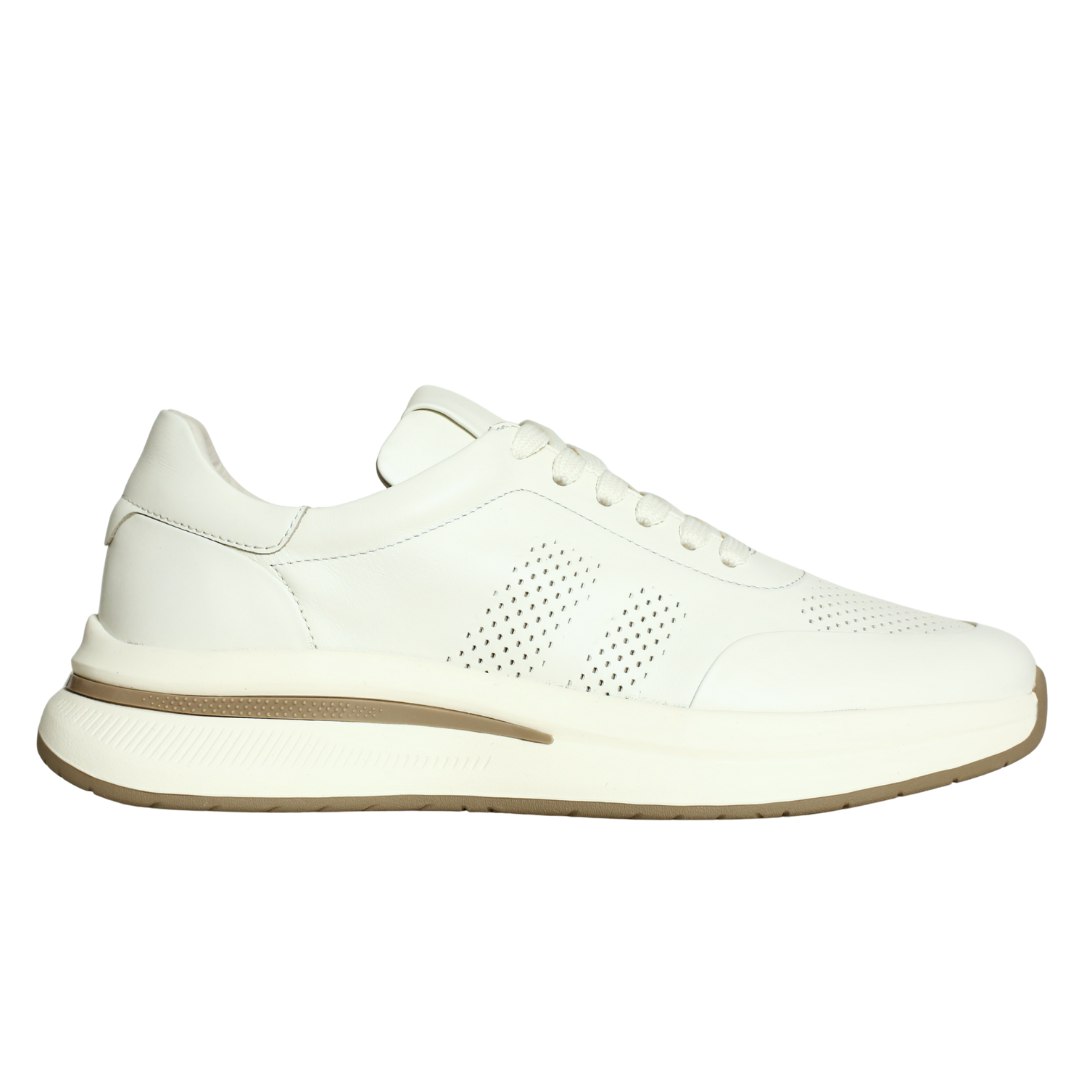 Beyaz Deri Erkek Sneaker