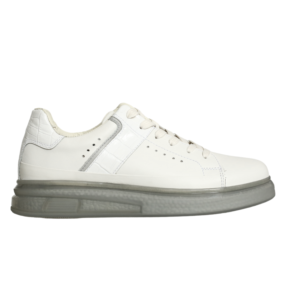 Beyaz Deri Erkek Sneaker