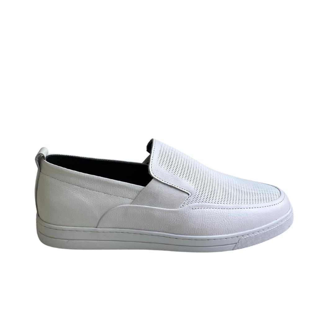 Beyaz Erkek Loafer Ayakkabı