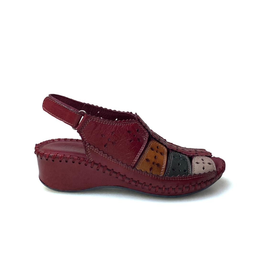 Bordo Kadın Sandalet
