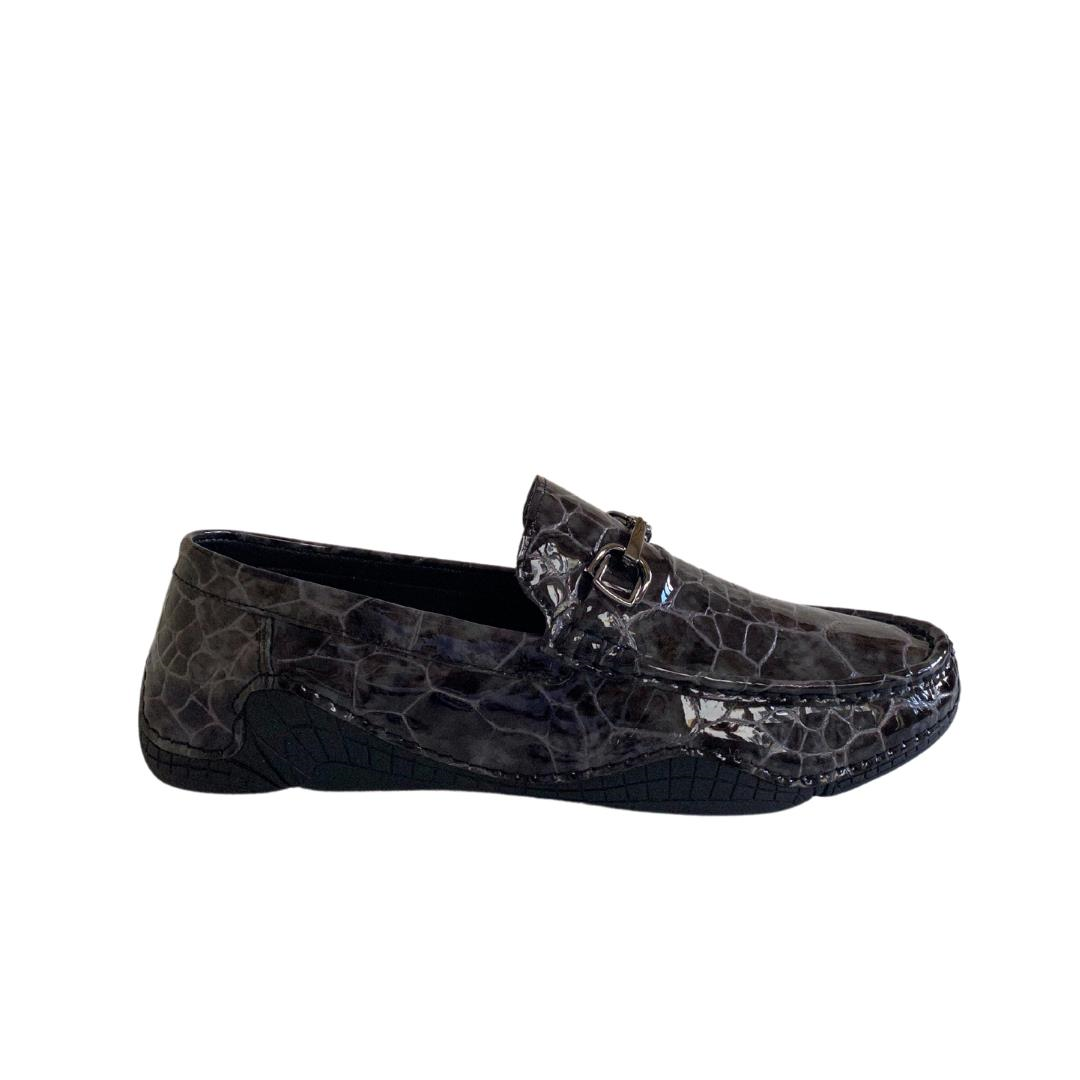 Gri Rugan Erkek Loafer Ayakkabı