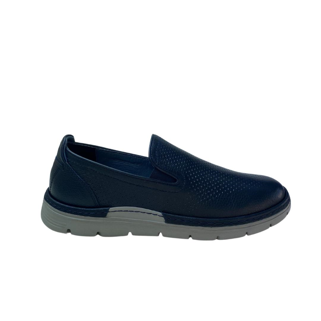 Hakiki Deri Lacivert Erkek Loafer