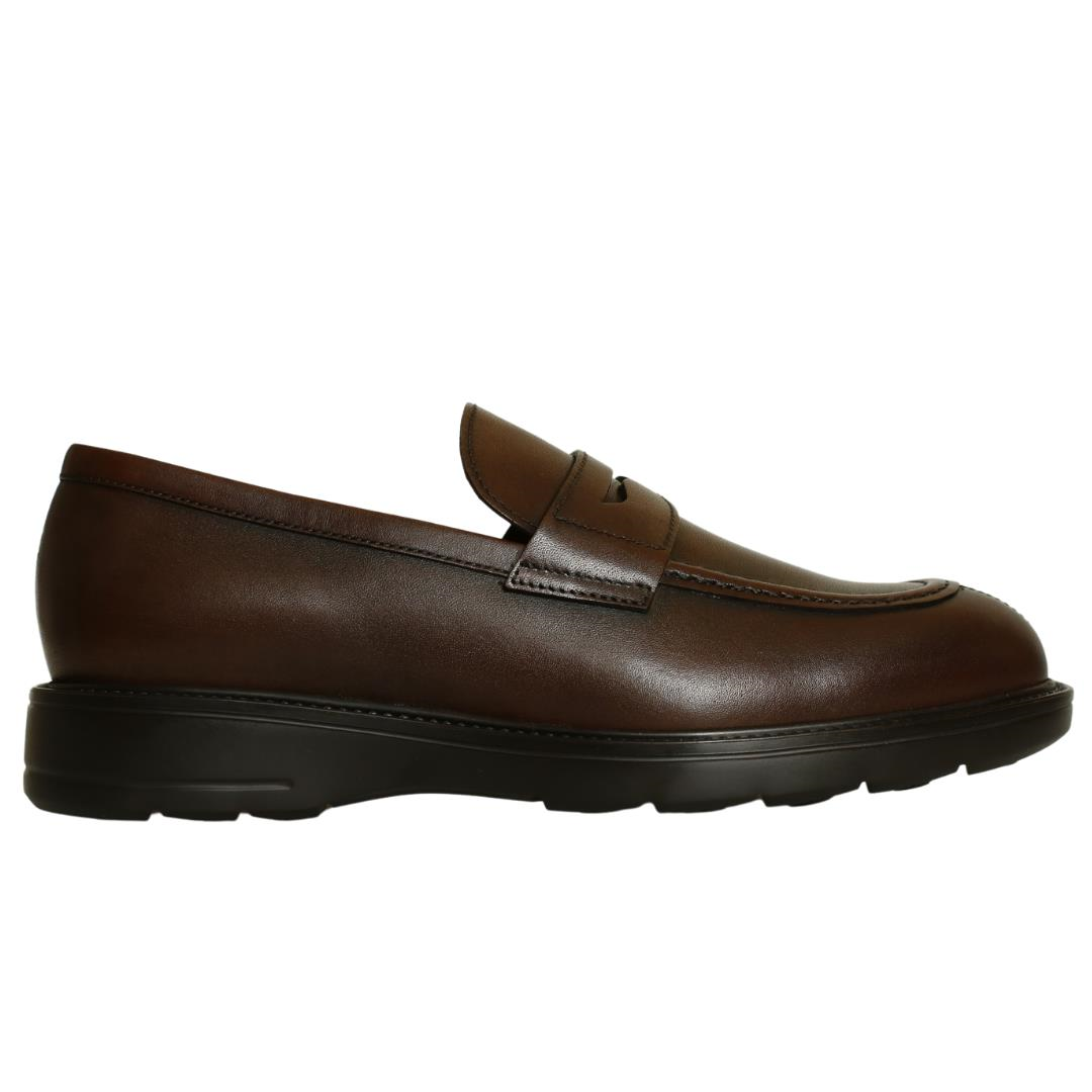 Kahve Deri Erkek Loafer