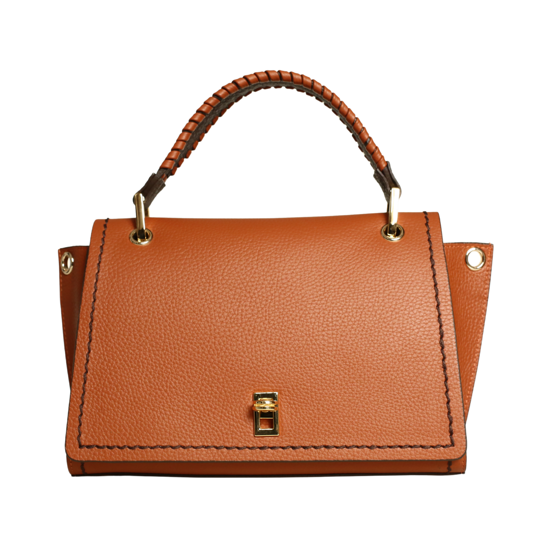 Kiremit Deri Kadın El Çanta