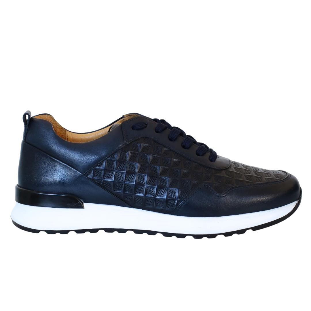 Lacivert Bağcıklı Erkek Sneaker Spor Ayakkabı
