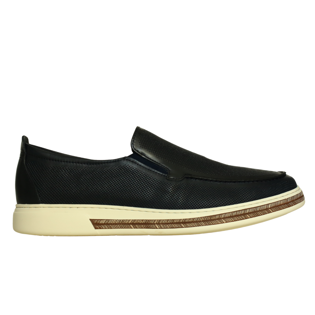 Lacivert Deri Erkek Loafer