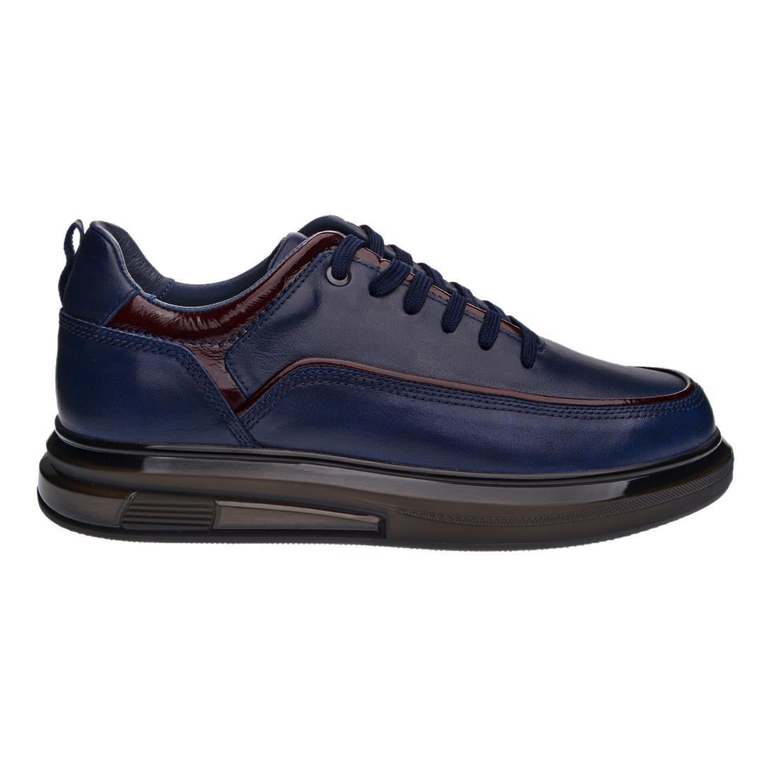 Lacivert Erkek Bağcık Detaylı Sneaker