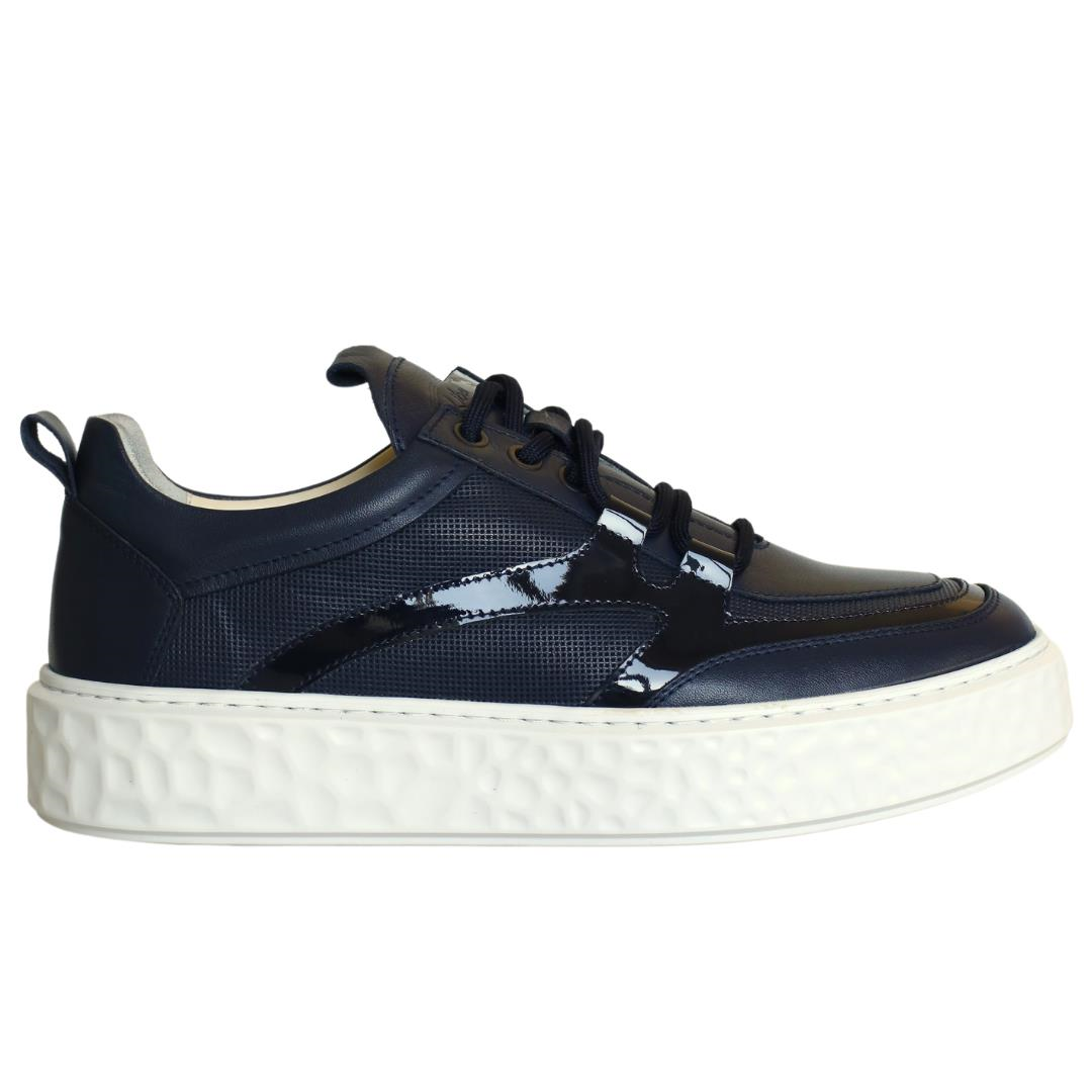 Lacivert Erkek Bağcıklı Sneaker