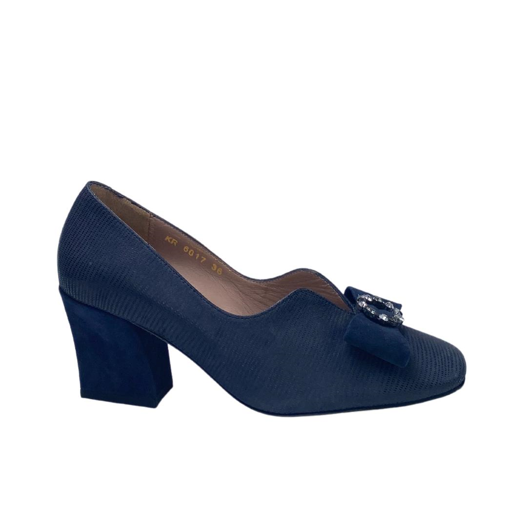 Lacivert Kadın Klasik Topuklu Ayakkabı