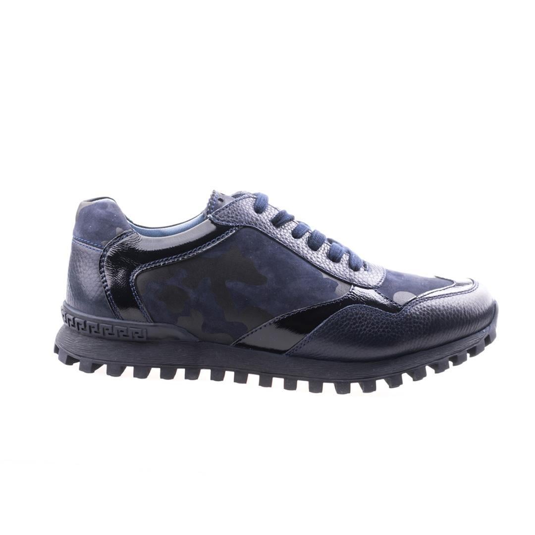 Lacivert Kamuflaj Erkek Sneaker Ayakkabı