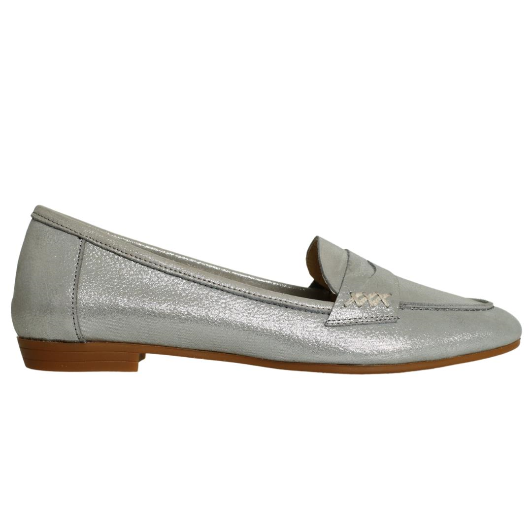 Mavi Kadın Deri Babet