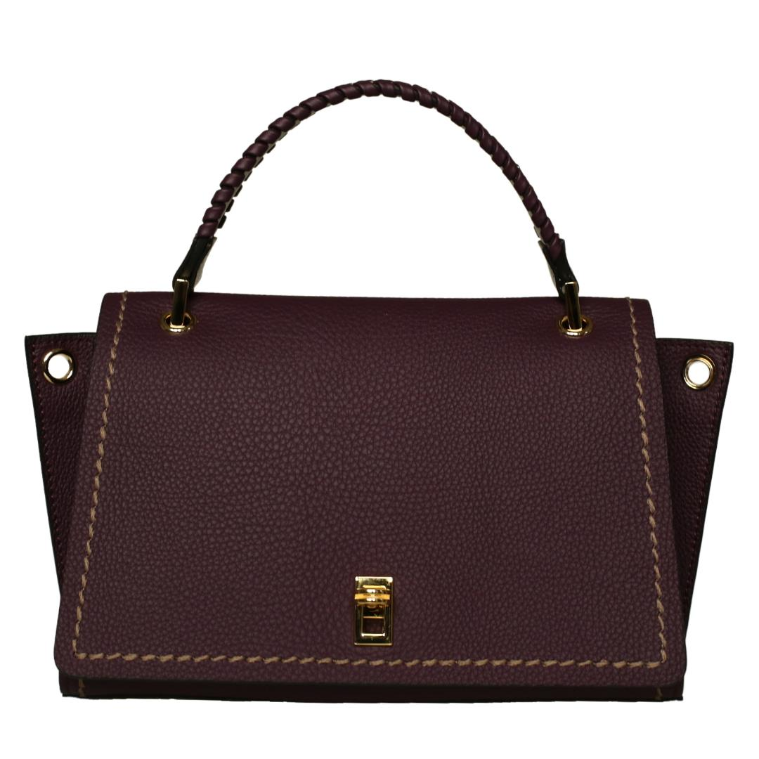 Mor Deri Kadın El Çanta