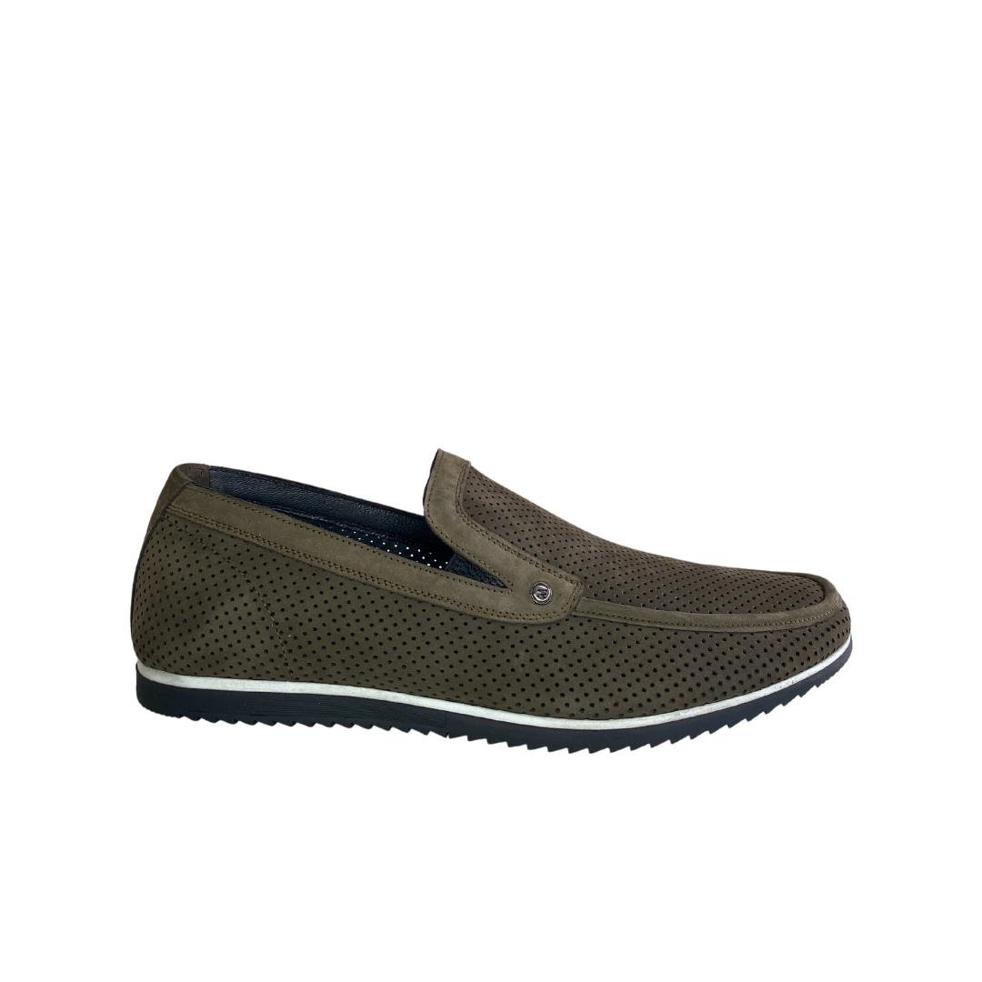 Nubuk Haki Erkek Loafer Ayakkabı