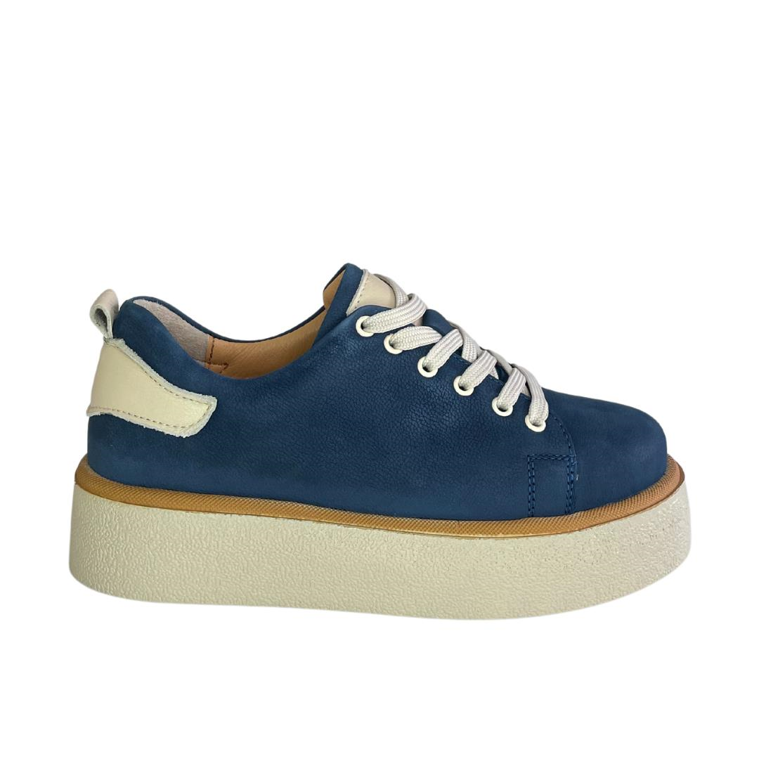Nubuk Lacivert Kadın Sneaker